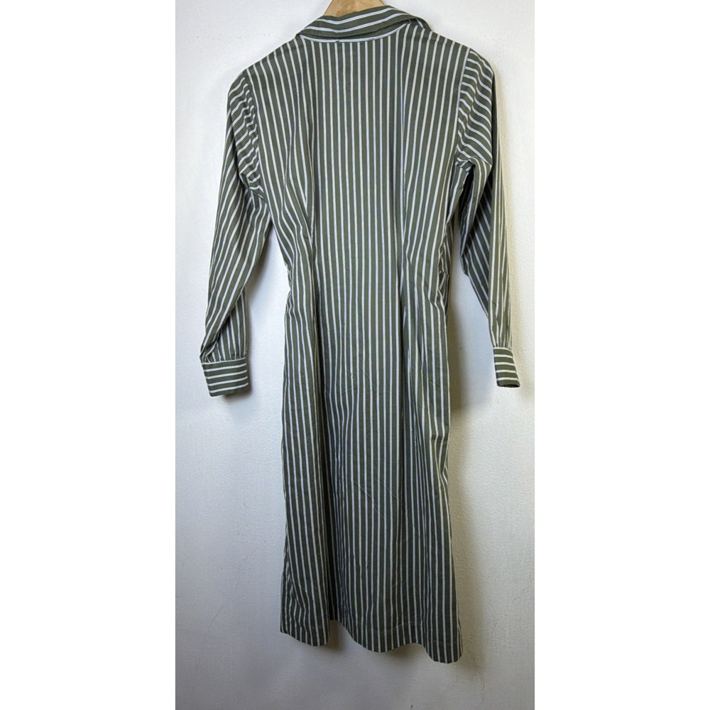LOFT Striped Wrap Midi Shirtdress 6 petite Capsule Workwear career designer NWT - Picture 12 of 16